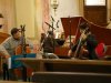 Gaetano Nasillo, Sara Bennici and Luca Guglielmi during the recording in Verbania (Lago Maggiore) in 2009