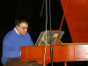Andrea Coen during the recording for the Giustini CD in the theatre of Montecarotto (Ancona), 2009