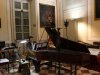 Giovanni Togni bei den Tonaufnahmen für die Scarlatti/Clementi CD mit dem englischen Cembalo von Thomas Culliford von 1785 in der Galleria dell'Accademia in Florenz im Februar 2012