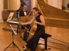 Claire Gautrot and Marouan Mankar-Bennis during the concert in the marble hall of the Elisabethenburg palace in Meiningen on the 30th September 2023