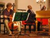 Andrea De Carlo and Luca Guglielmi during the rehearsal for two concerts in the church of S. German in Geneve in July 2014