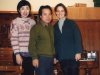 1995 mit Nobuo Yamamoto und seiner Mitarbeiterin im Kunsthistorischen Museum in Wien