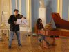 Sergej Filchenko and Ella Sevskaya during the rehearsal for the concert in the Schloss Sondershausen (Thuringia) in October 2010
