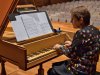 Aline Zylberajch practicing for the concert with the new Cristofori piano in the chamber music hall of the Barbican in London on the 30th January 2022, project: Domenico Scarlatti, The Mirror of Human Frailty   