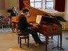 Philippe Grisvard and Aurélien Delage during the rehearsal at Royaumont abbey in December 2019