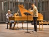 Antthony Romaniuk e Toshiyuki Shibata durante le registrazioni nel Concertgebouw Brugge nell'estate 2021
