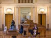 Claire Gautrot and  Marouan Mankar-Bennis during the rehearsal in the marble hall of palace Elisabethenburg palace in Meiningen on the 30th September 2023