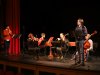 The group Le stagioni with Paolo Zanzu playing the Cristofori piano, video recording in Semur-en-Auxoir in December 2020