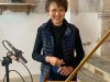 Kerstin Schwarz during the tuning of the Silbermann piano, recording with Luca Gugllielmi and Concerto Madrigalesco in the Chiesa del Colletto in Pinerolo (Turin) in May 2022, photo: Davide Ficco 