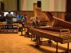 Menno van Delft and Dalyn Cook on the organ, Ramòn Pérez-Sindìn Blanco on the Silbermann piano and Artem Belogurov on the Cristofori piano, during the rehearsal for the concert on the 13th November 2022 in the Orgelpark Amsterdam