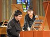 durante la Masterclass con il pianoforte Cristofori e Silbermann e Marcia Hadjimarkos il 10 marzo 2016 nel conservatorio di Montpellier