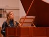 Olga Pashchenko durante la prova per il concerto con il pianoforte Cristofori il 22 marzo 2017 nel conservatorio di Padova
