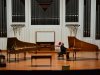 durante la prova per il concerto con Luca Guglielmi in occasione delcompleanno di J.S. Bach il 21 marzo 2016 nella sala del conservatorio di Padova (cembalo Mietke di Tony Chinnery, pianoforte Silbermann di Kerstin Schwarz)