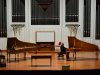 during the rehearsal for the concert with Luca Guglielmi in occasion of J.S. Bach's birthday on the 21st March 2016 in the hall of the conservatory in Padova