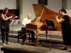 Concerto Madrigalesco (Fiorella Andriani, Liana Mosca, Luca Guglielmi) während der Probe für das Konzert am 3. Juli 2017 in der Kirche St. German in Genf 