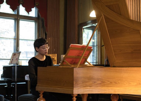 Li-Chun Su during the concert with the Silbermann piano in the Prinzenpalais in Wolfenbüttel on the 3rd May 2025