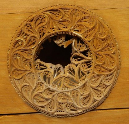 die Rosette während der Reinigung