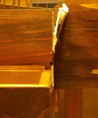 Einweichen der gebogenen Wände